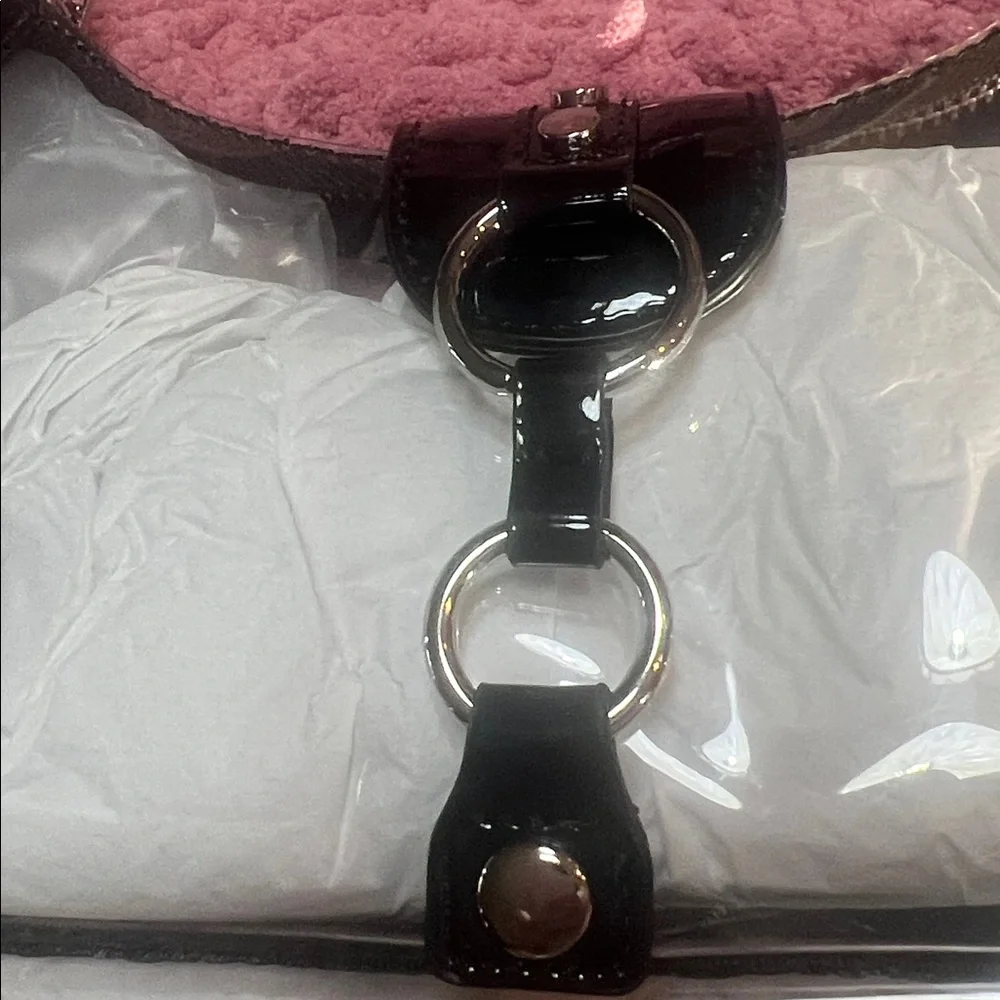 Clear and Black Women's Shoulder Bag - Picture 2 of 5